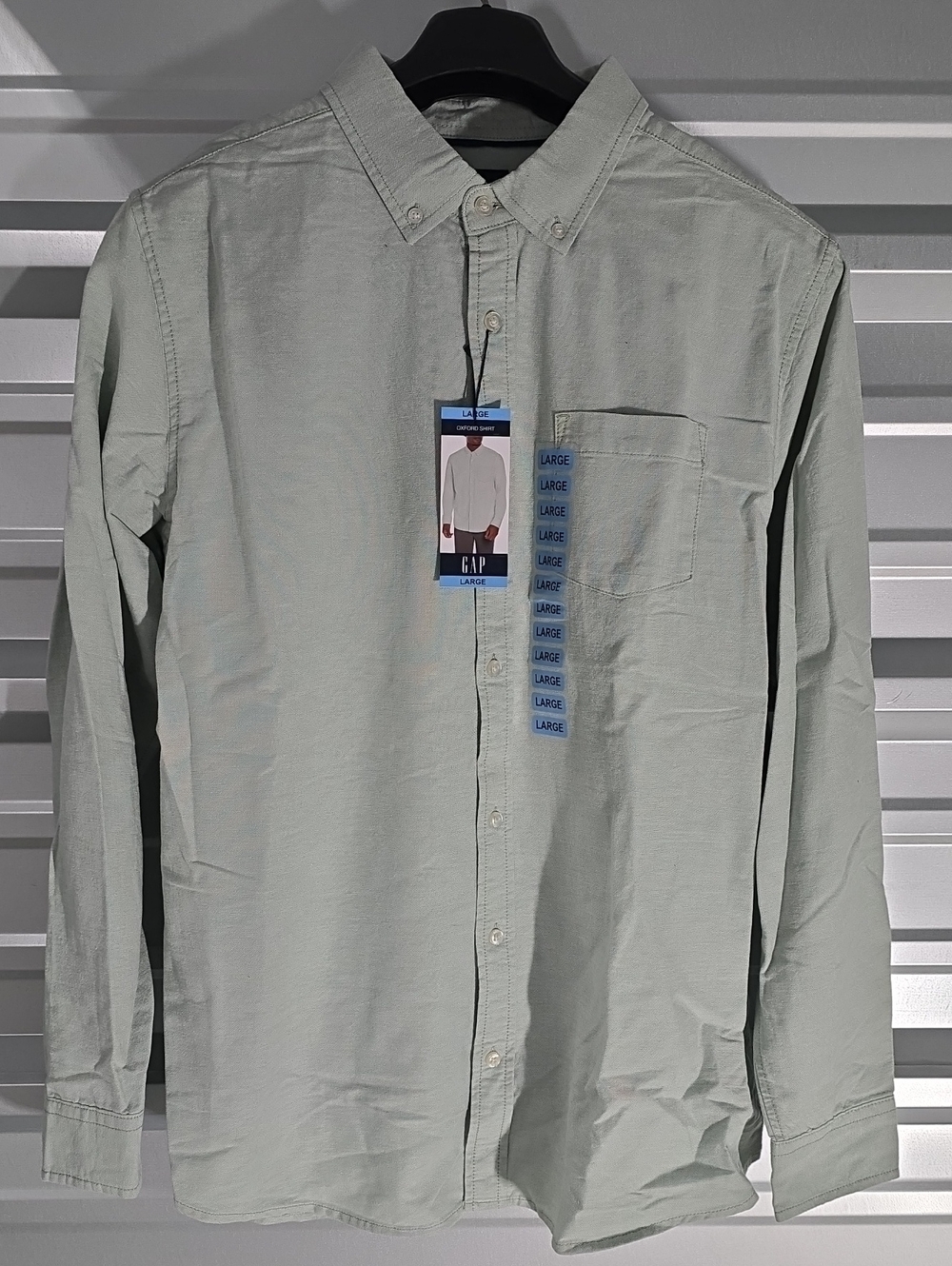 GAP Men's Button-Down Shirt in Light Sage